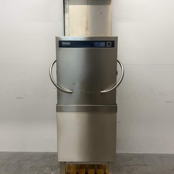 RVS Miele - Winterhalter Doorschuifvaatwasser met warmte terugwinning en afvoerpomp 400V Horeca