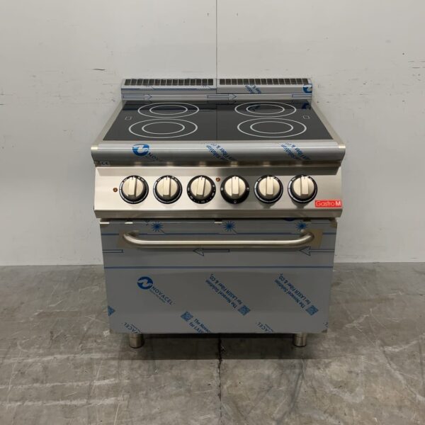 RVS Gastro M GM70 Inductie fornuis 16kW GAS 80 x 77 x 85.5 cm Horeca