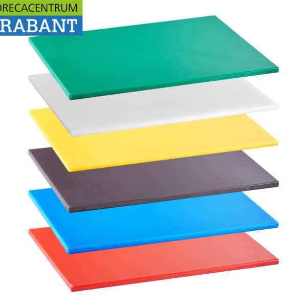 HCB Extra dikke HACCP Snijplankenset 6-delig – 45 x 30 cm Horeca