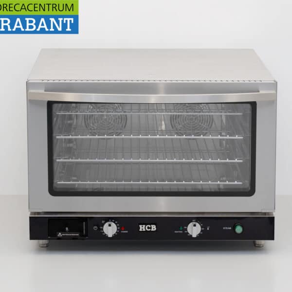 HCB RVS Heteluchtoven Convectieoven met bevochtigingsfunctie 4 x 60/40 cm 230V Horeca
