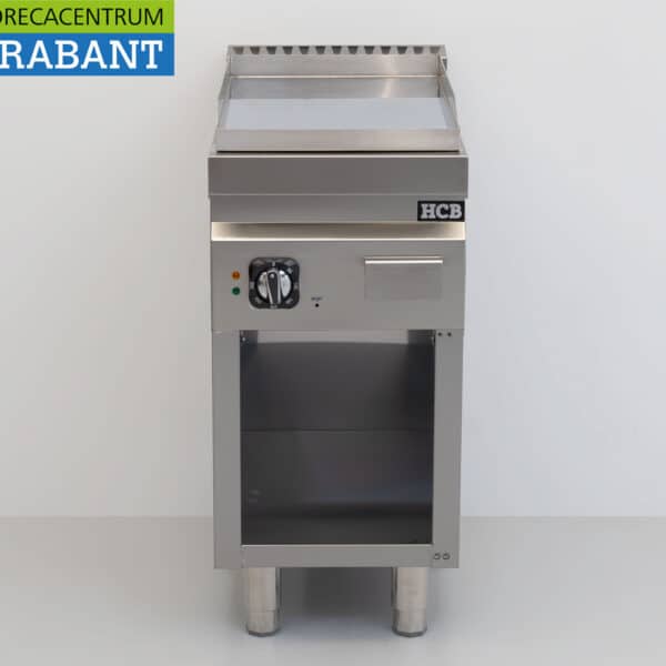 HCB RVS Bakplaat Chroom 40 cm 4,5 kW 400V Horeca