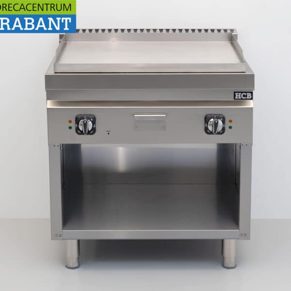HCB RVS Bakplaat Glad 80 cm 9 kW 400V Horeca