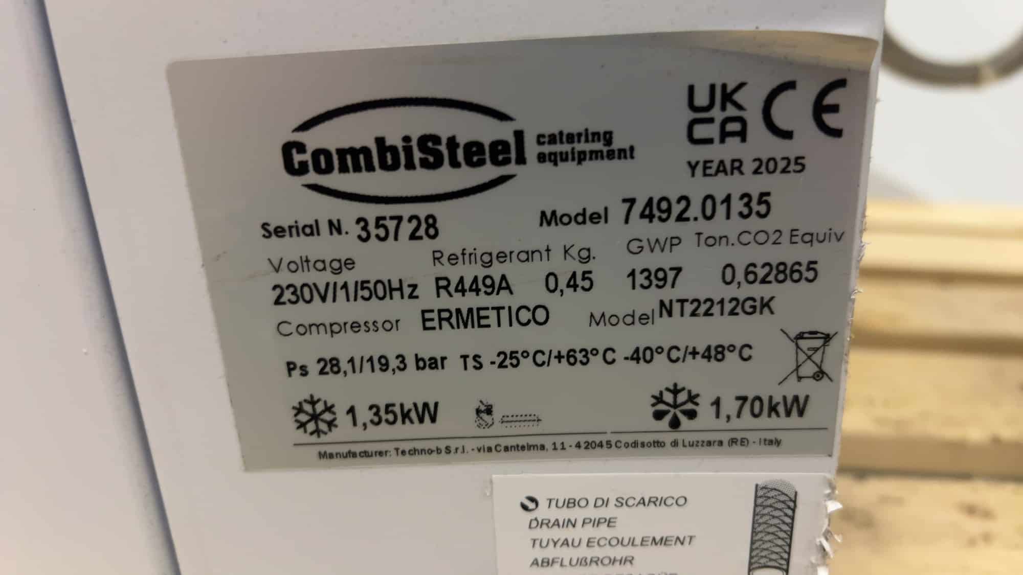 Combisteel Koelmotor 1.7 kW 230V Horeca