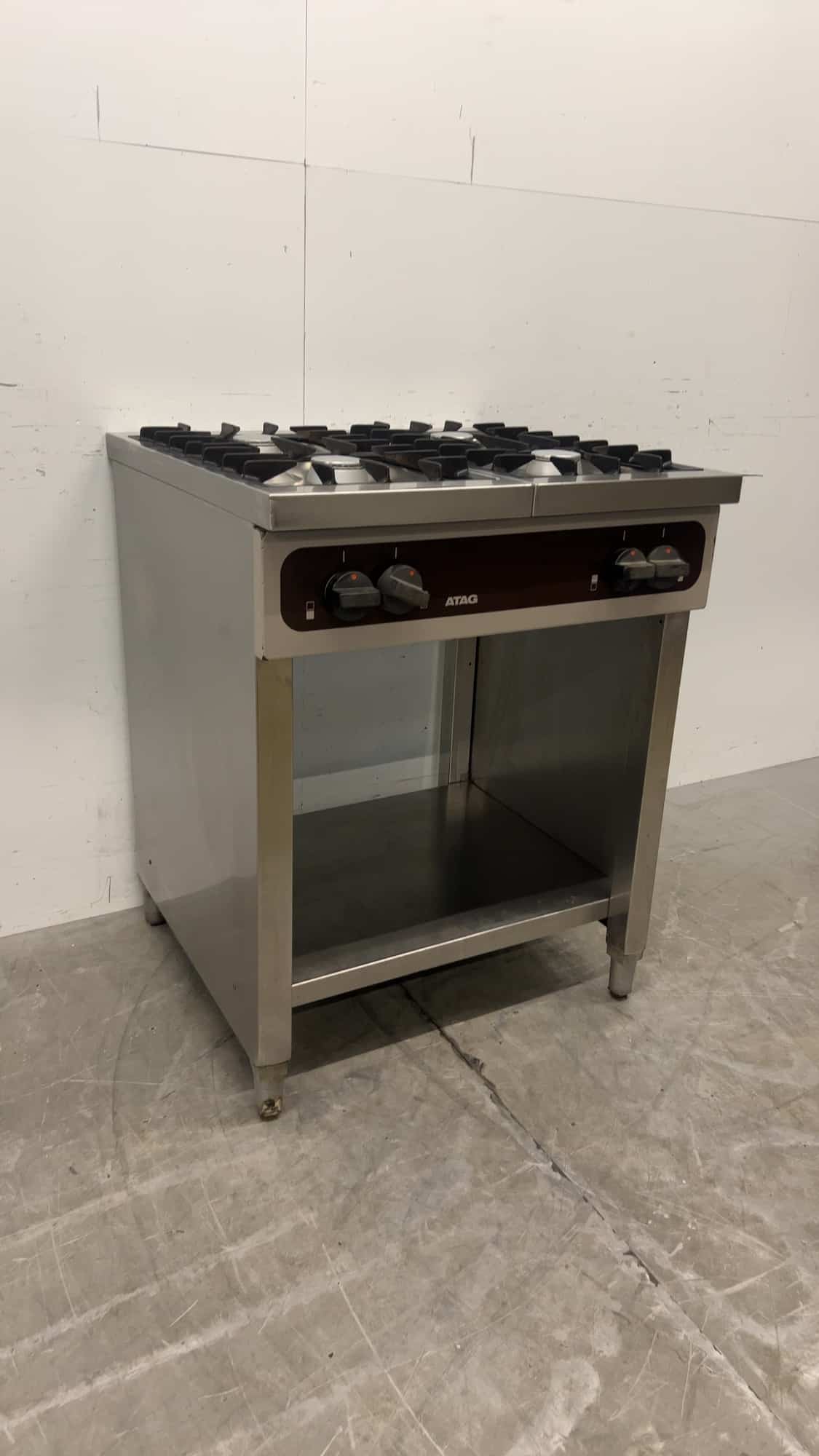 RVS Atag Fornuis 17.5 kW GAS 70 x 70 x 90 cm Horeca