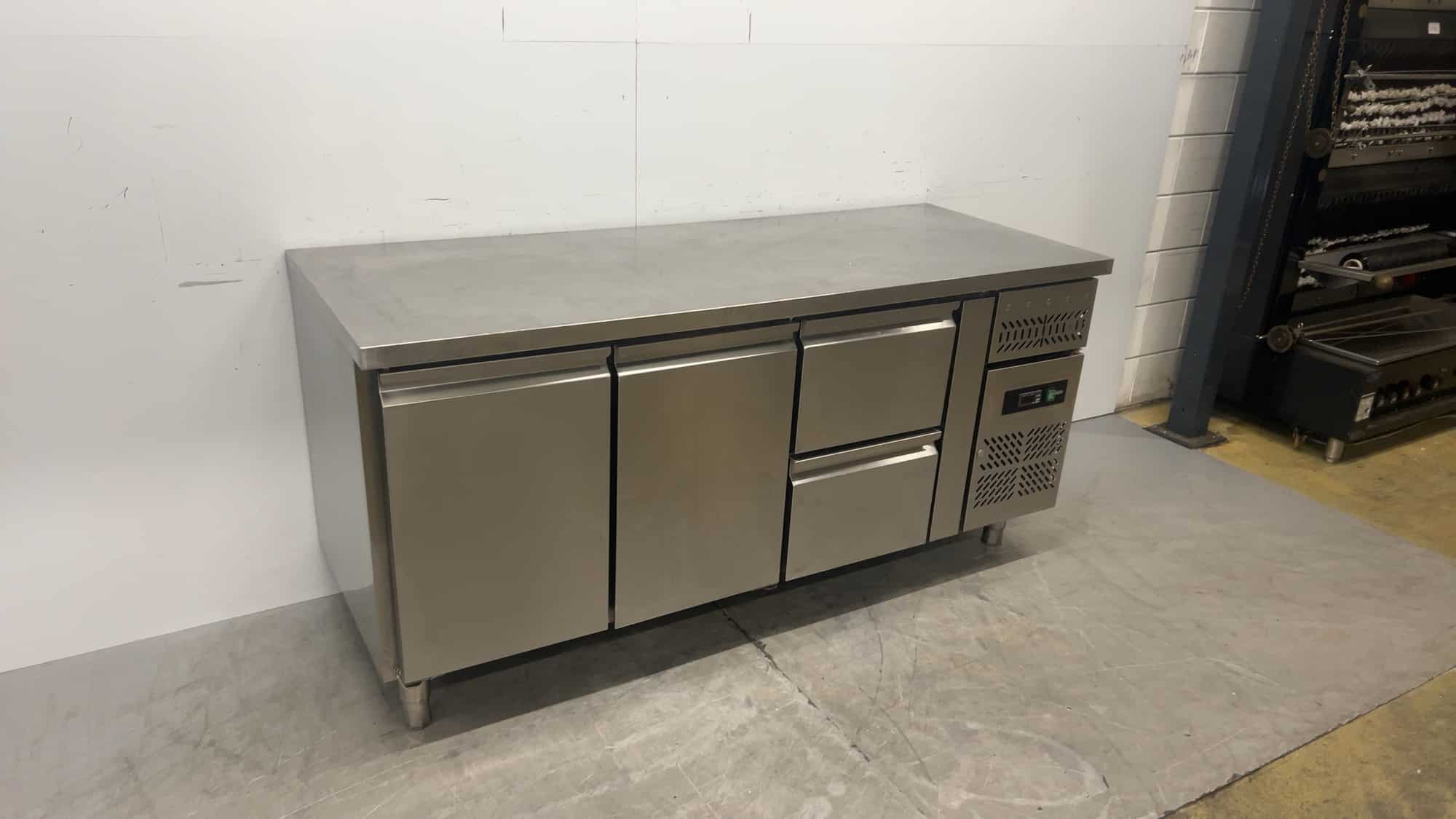 RVS Maxxfrost GN3110TN Koelwerkbank 230V 179.5 x 70 x 88 cm Horeca
