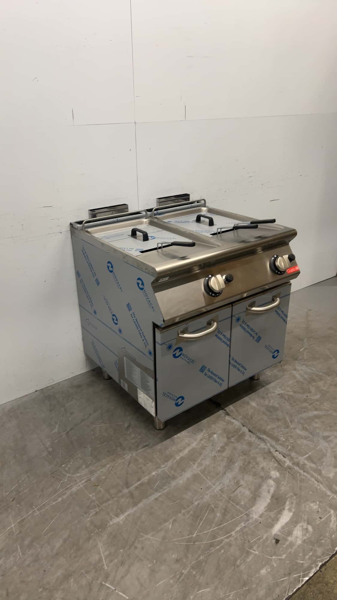 RVS Gastro M GM70/80 FRGS Dubbele friteuse 24 kW GAS Horeca