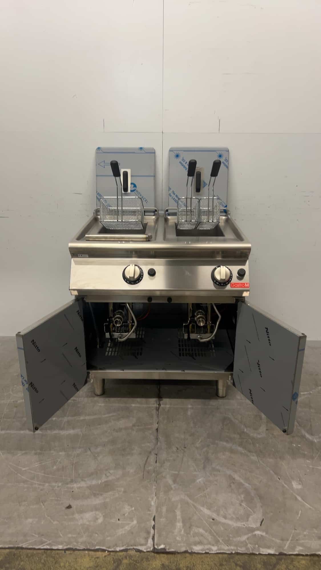 RVS Gastro M GM70/80 FRGS Dubbele friteuse 24 kW GAS Horeca