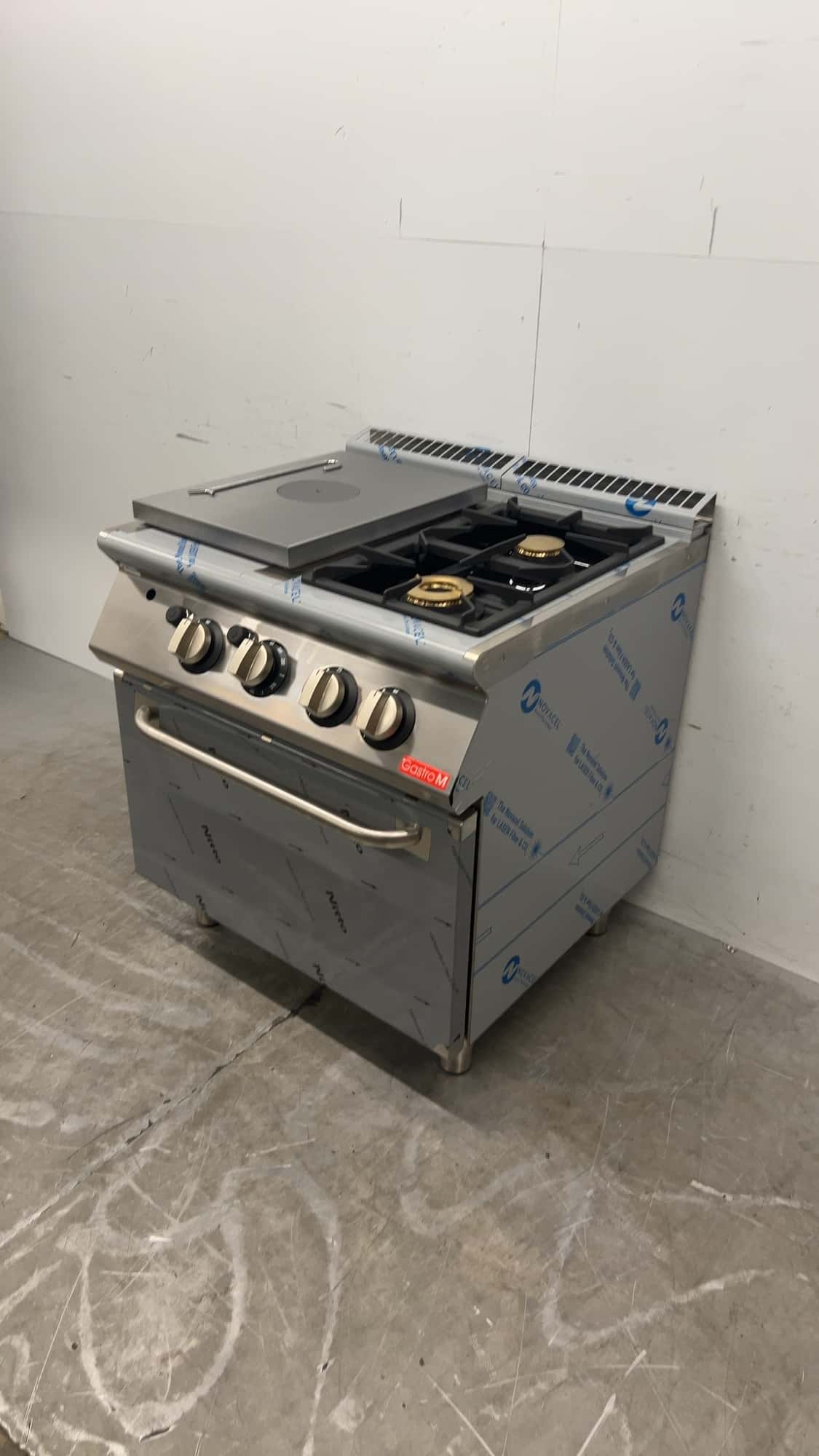 RVS Gastro M TPPCFGB Gasfornuis met bakplaat en oven 23.2 kW GAS Horeca