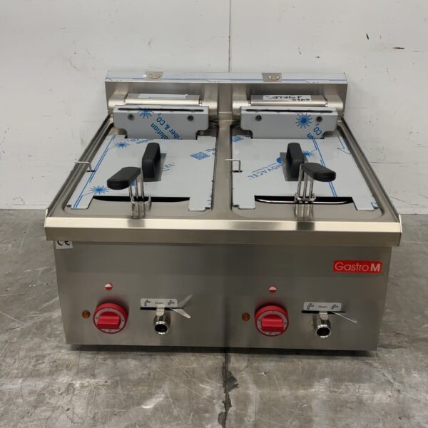 RVS Gastro M GL909 Dubbele friteuse 2 x 10 liter 15 kW 400V Horeca