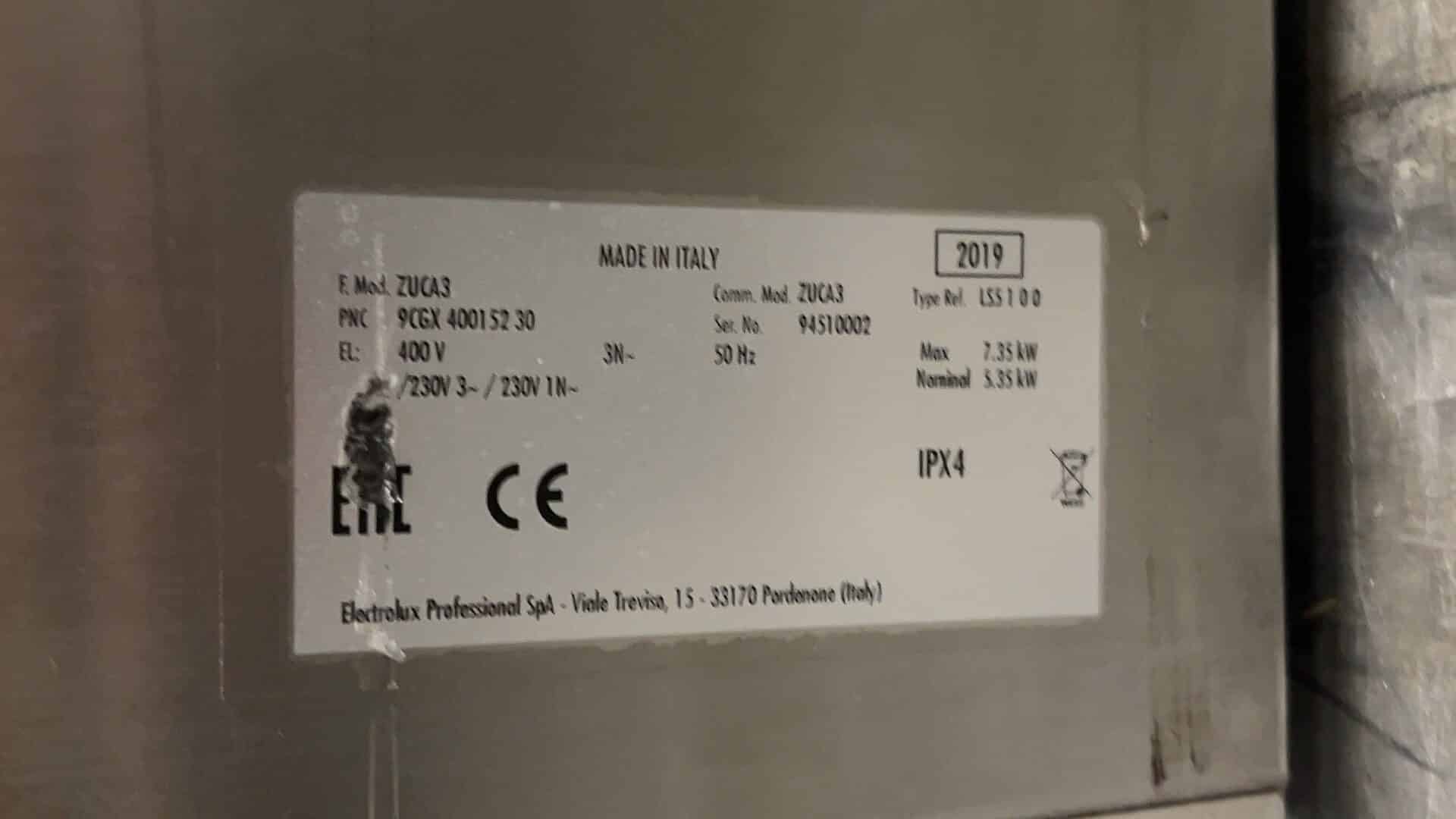 RVS Zanussi ZUCA3 Vaatwasser 3.6 kW 230V 60 x 61 x 83.5 cm Horeca